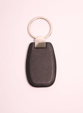 Smooth With Metal Clip & Ring Key Chains By Gilani - Black GIL24MKC 01